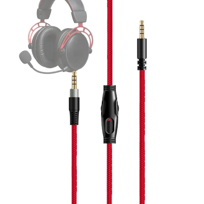 3.5mm Cord Replacement Cable for Cloud / Mix / S Game Headsets Cable with Mute