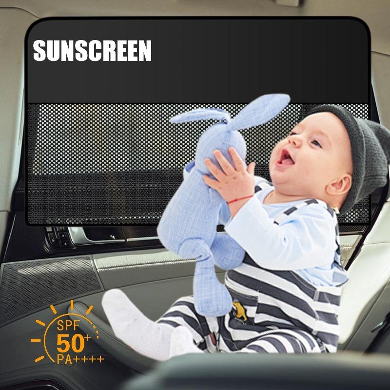 1-2PCS Duplex Magnetic Car Curtains for Sunshade and Privacy Protection Block UV Rays Exterior Accessories Side Window Sunshades