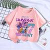 Kpop Demon Hunters Kids T-shirt Kawaii Cotton Birthday Tops Party Wear Girls Tee Summer Short Sleeve Top