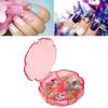 Nail Rhinestones Storage Box Organizer Plastic False Nail Art Accessories Tool Case,Empty Nail Decorations Container