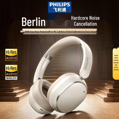 Philips Auriculares Bluetooth TAH6519 Over-Ear con Cancelación Activa de Ruido