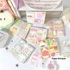 2Pcs Cute Kawaii Puppy Non Stick Sticky Notebook Simple Cartoon Notepad Stationery Index Tab Check List To Do Planner Stationery
