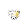 S925 Silver Cute Dog Charms Bead Keychain Animal Puppy Teddy Yorkshire Terrier Crab Paw Whale Rooster Snake Crocodile Jewelry