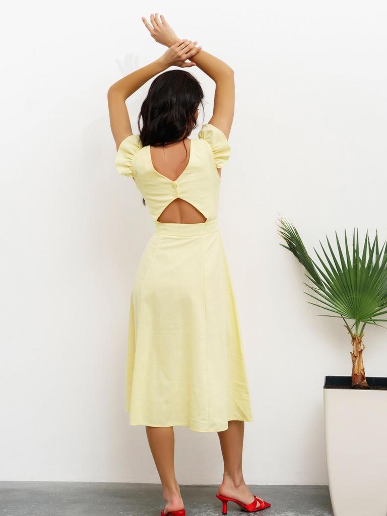 Cotton Sundress with Decorative Back ISSA Plus