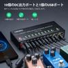 Guitar Pedal Power Supply 10 Isolated DC Outputs 9V 12V 18V 300mA 500mA Guitar Effects Board Power Supply with Short Current Protection USB Port