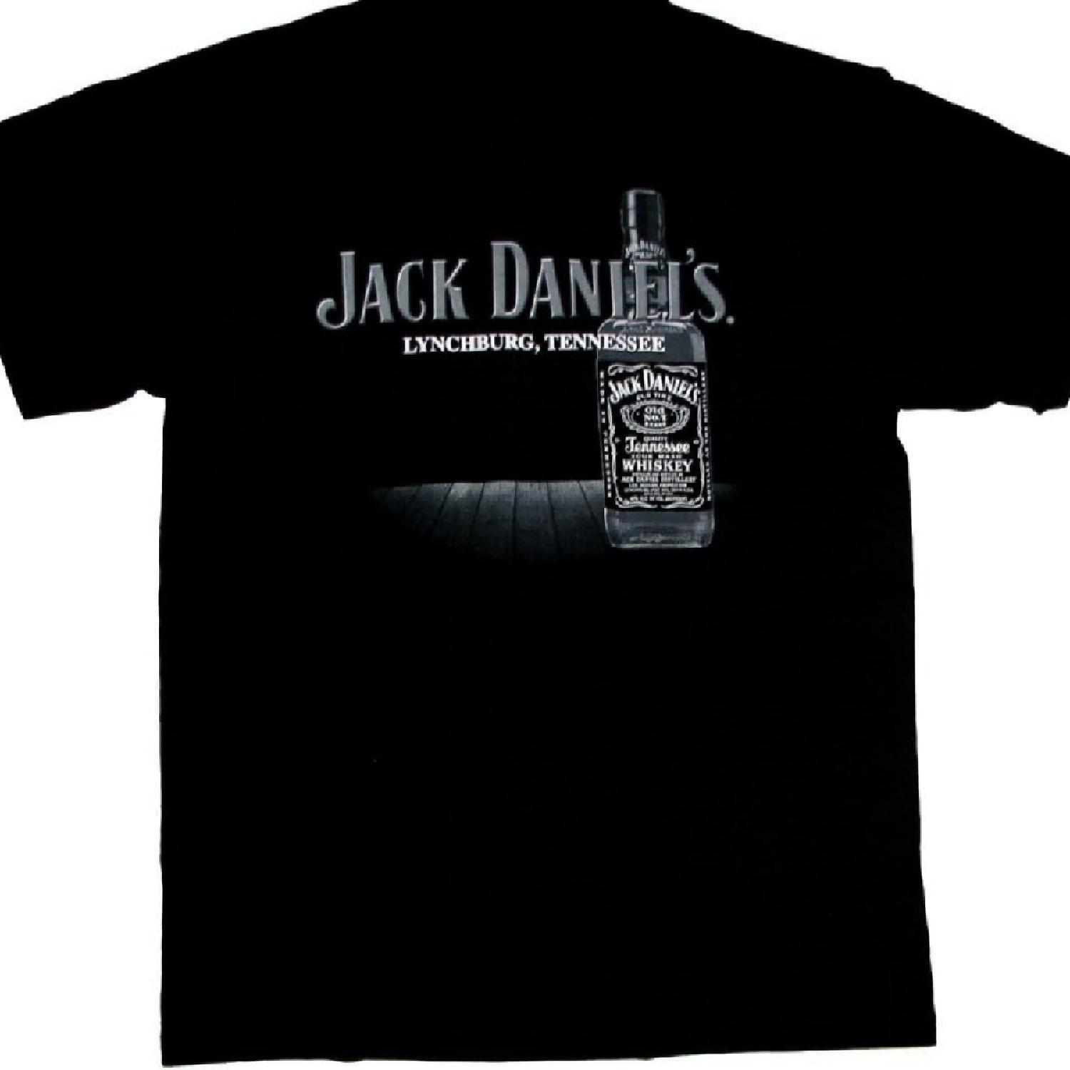 

Футболка Jack Daniels Бутылка Линчбург Теннесси,Черный,Очень большой S чёрный