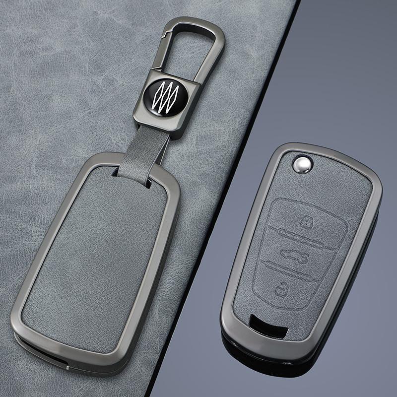 Leather Zinc Alloy Car Key Case For Great Wall Wingle 5 6 3 7 Voleex C30 Steed Haval Gw Hover H5 Key Chain Accessories