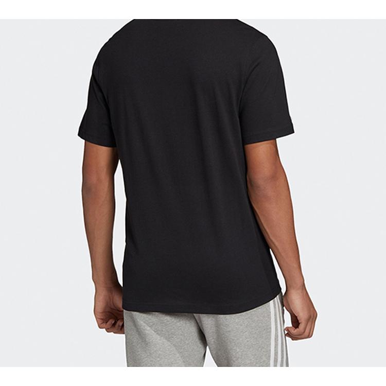 adidas Originals T Shirts Men's Black Crew Neck Moderate Straight Fit GD5996