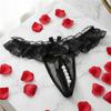 Mesh Hollow Lace Pearl Panties Low Waist See-through Thong Fashion Underwear for Women  Gifts