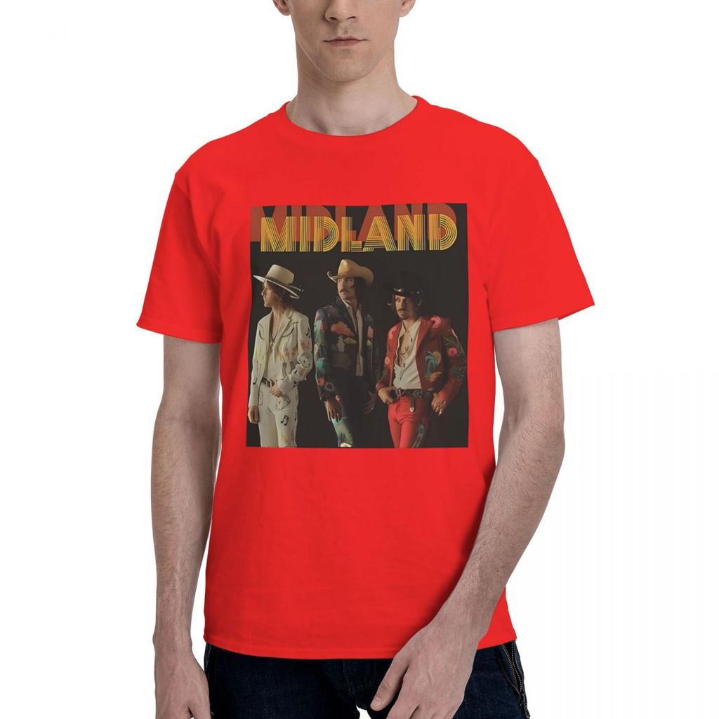 Midland Band 100 Cotton Casual Breathable Confortable Cute Designer Clothes Men Graphic Tee