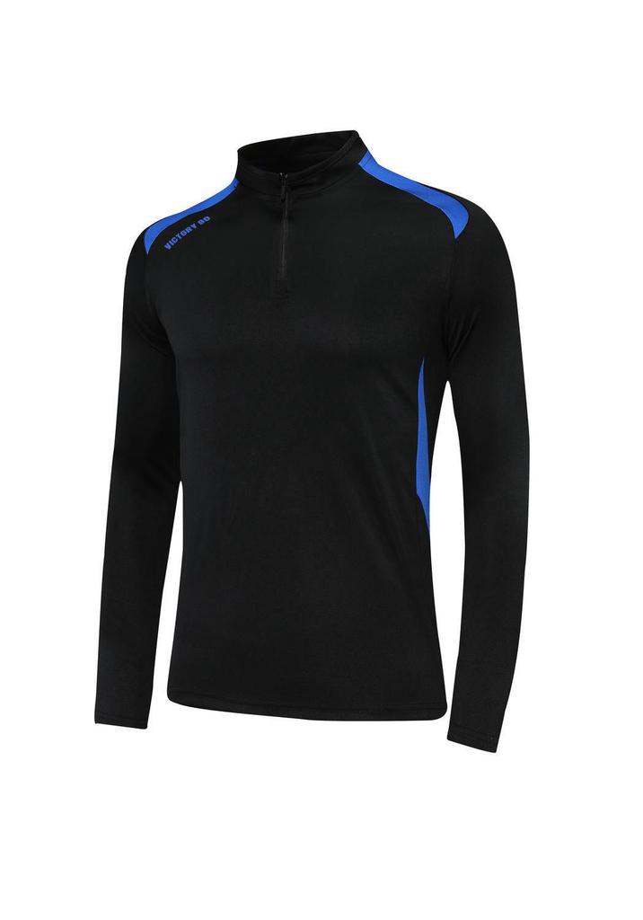 Unisex Half-Zip Long-Sleeve Football Training Set for Kids & Adults