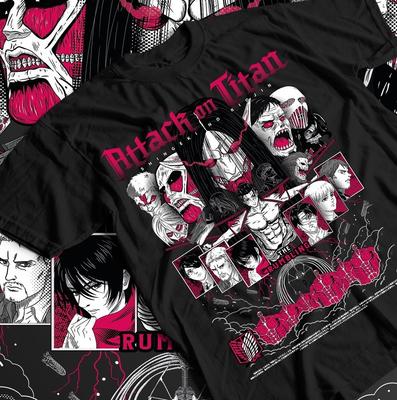 Attack On Titan Mikasa Eren and Mikasa T-Shirt, Anime AOT Shirt Tee, Unisex