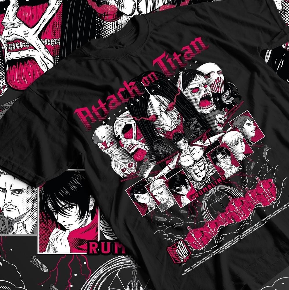 

Attack On Titan Mikasa Eren and Mikasa T-Shirt, Anime AOT Shirt Tee, Unisex 2XL