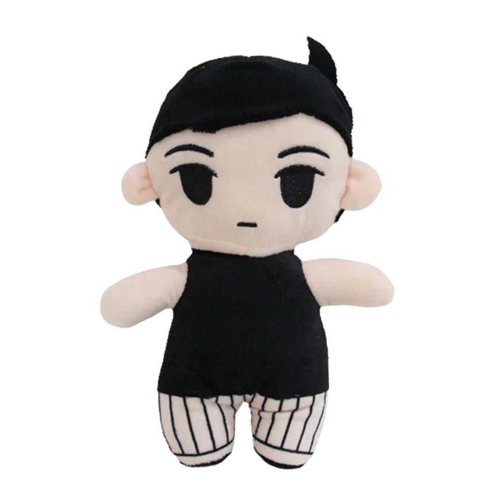 Omori Plush Spoof Cute Little Black Pure Black Creative Plush Christmas Throw Pillow for Children's Sleep Comfort Companion Gift