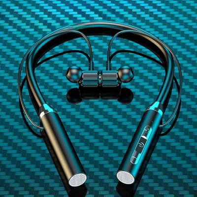 Drahtloses Bluetooth-Headset mit hängendem Hals, Sport, binauraler In-Ear-Kopfhörer, hängender Typ, super lange Standby-Lebensdauer