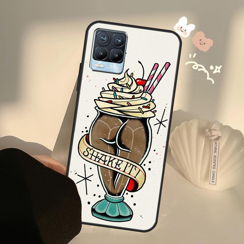 Sexy houby mrkev ovoce Pro OnePlus 10 Pro 9 Pro 8T Nord2 9R Pouzdro Pro Realme GT 2 Pro 7 8 GT Neo2 9i 8i C21 Coque