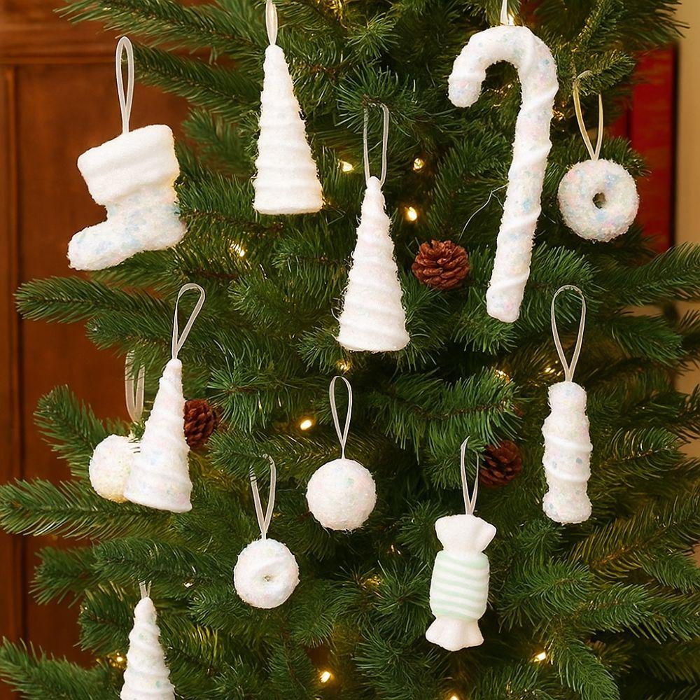 Foam Xmas Tree Decor DIY Candy Cane Ornament Creative Ice Cream Pendant  New Year