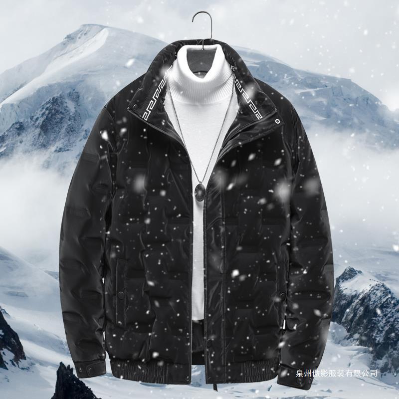 Winter New Down Jacket Men's Fashion Casual Stand-up Collar Down Jacket