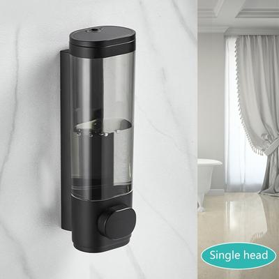 300mL Manual Soap Dispenser Wall Mounted Hand Press Soap Dispenser for Dish Liquid Lotion Shower Gel Shampoo Chamber