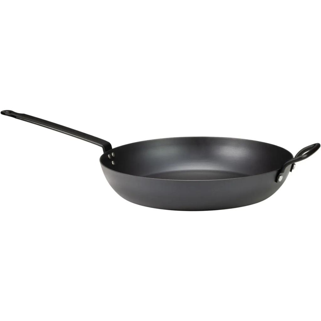 Frying pan for all types of cookers, made of carbon steel, diameter 327 mm