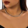 Vintage Iron Metal Torques Choker Necklace Women Goth Gold Color Smooth Adjustable Chain Fashion Jewelry Steampunk Party Gift