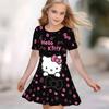 Girls 3D Print Dresses Kids Girl Party Short Sleeve Princess Dress Tank 3D  Likable Cartoon  Print Dress
