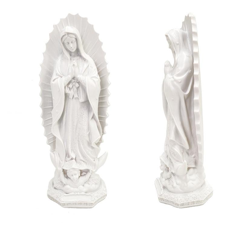 Resin Handicrafts Virgin Mary Christian Sculpture Catholic Goddess Sculpture Decorative Figurines Home Decoration Accessories
