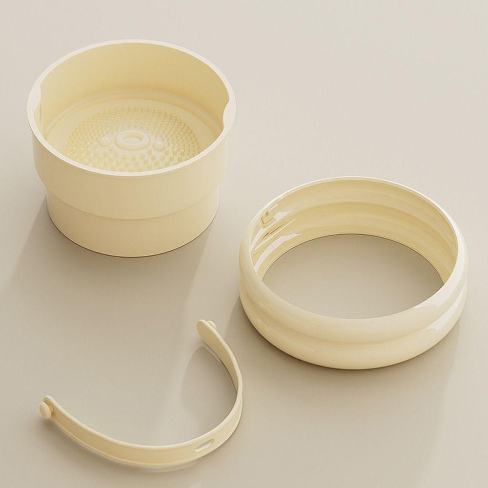 Dustproof Makeup Brush Storage Bucket Desktop Organizer Box Beauty Makeup Egg Cleaning