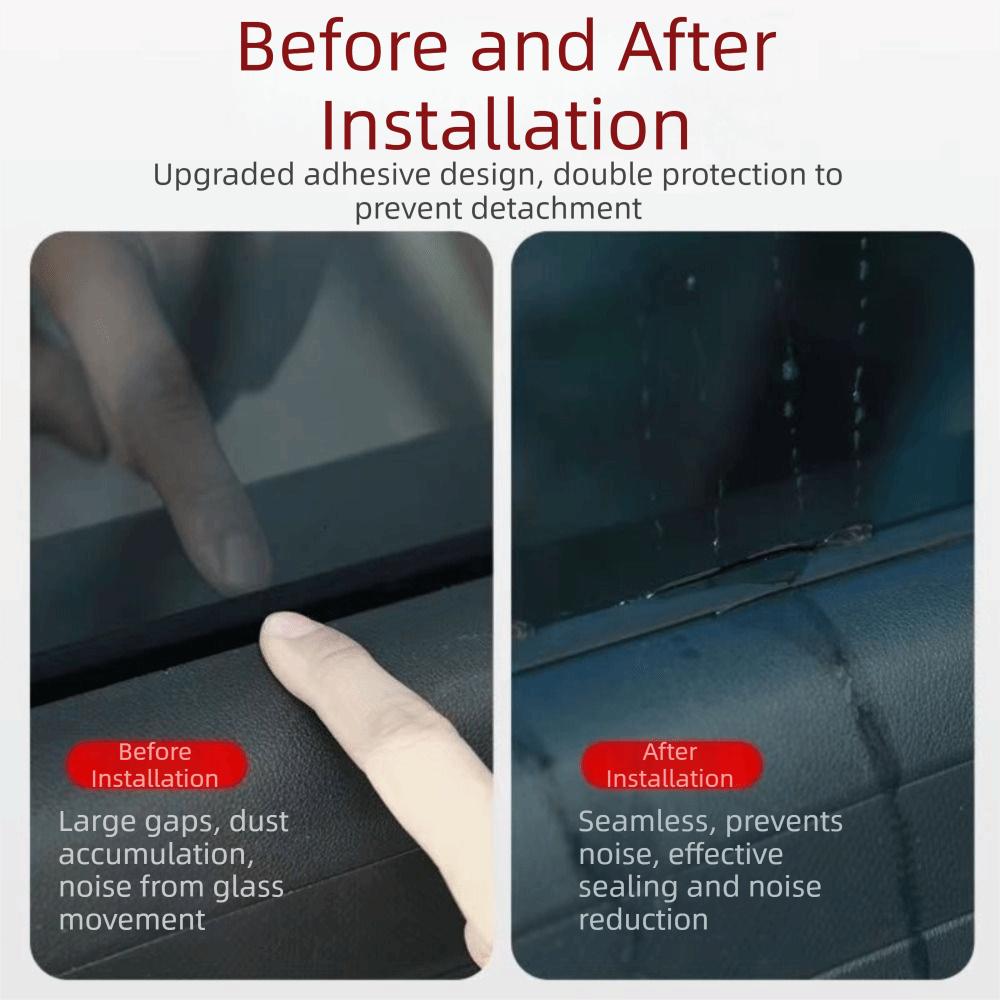 Universal Fit Car Rubber Sealing Strips V-Shape Design Waterproof Strip  Glass Gap Sealing