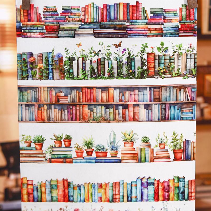 1Roll Tape Retro Exquisite Book PET Stickers Scrapbook Supplies Decoration Notebook Photo Frame Water Stationery Box DIY Sticker