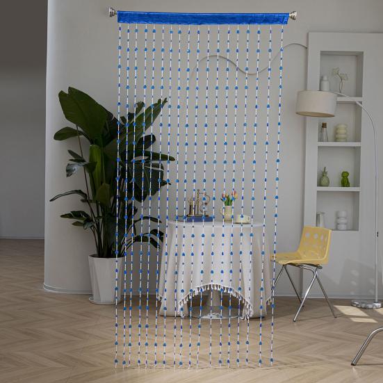 Yousheng Love Heart Beaded Curtain Decorative Bead String Curtain Tassel Room Divider Screen for Doorway Living Room Wedding Decor