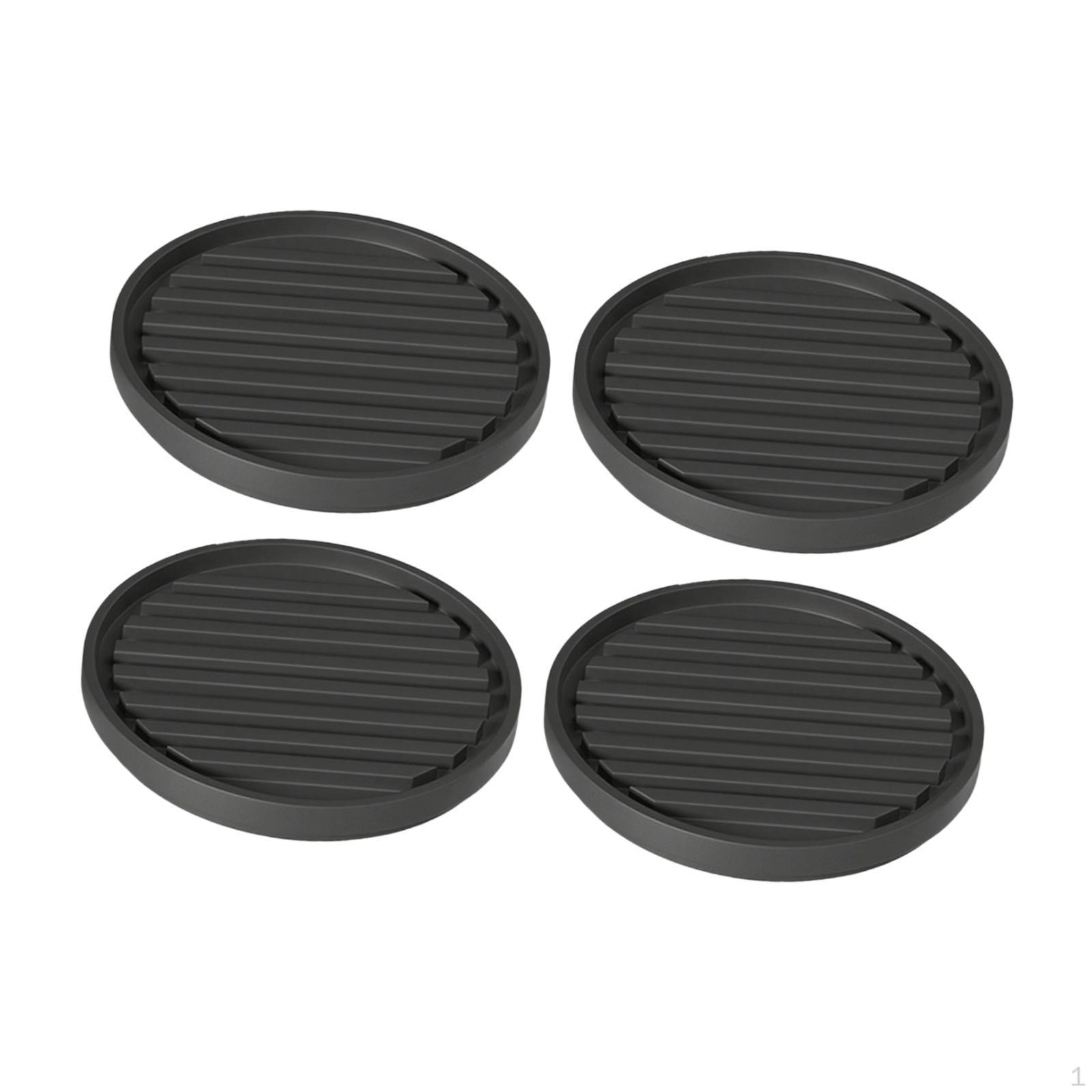 

4 Pieces Rubber Caster Cups Anti Protector Round Premium for Chairs Desks Sofas Bed Couch Table 5.5cmx1cm