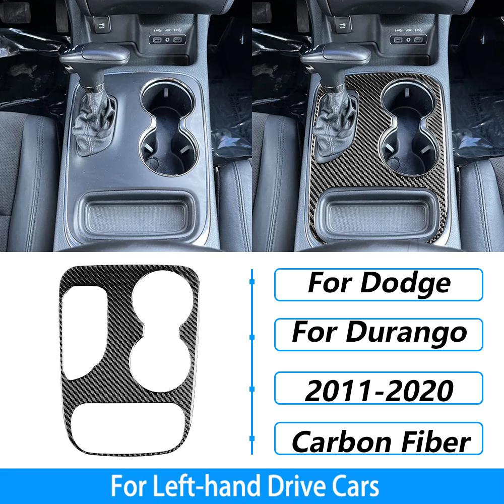 For Dodge Durango 2011-2020 Carbon Fiber Center Console Gear Shift Air Outlet AC CD Window Lift Trim Set Car Accessories Sticker