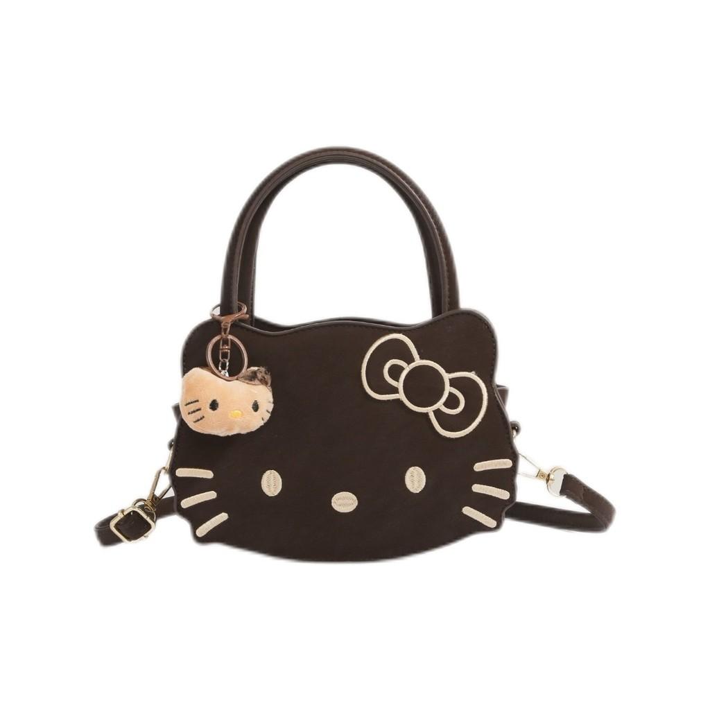 Cartoon Cat Shoulder Bag For Women And Men With Pu Material And Storage Space