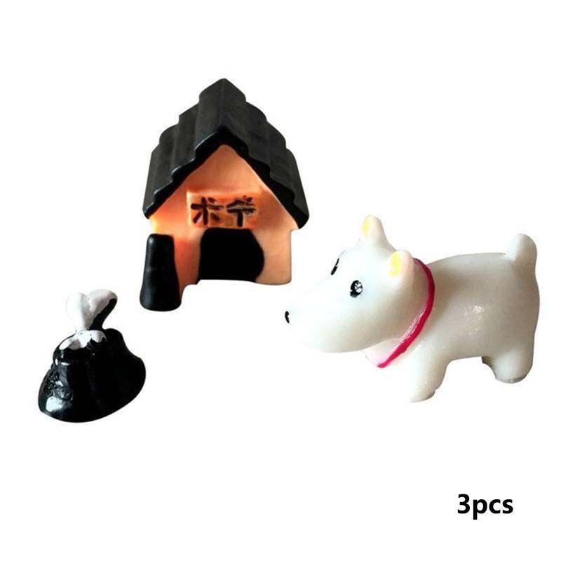 Adorable Cow Pig Dog Resin Ornaments For Miniature Garden And Home Decor