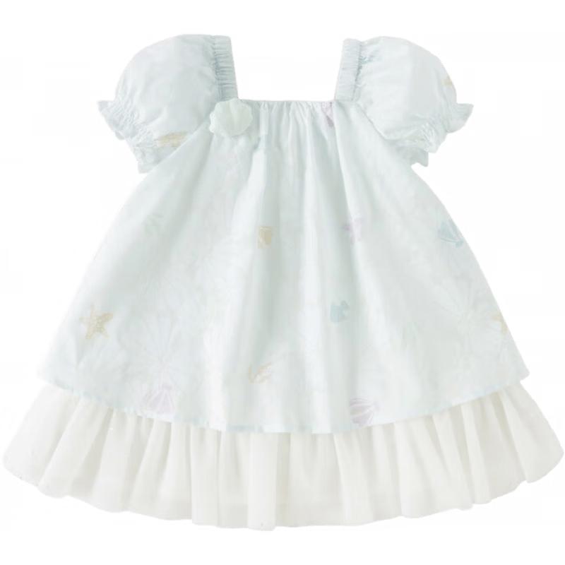 Dave & Bella Girls  Summer Spliced Mesh Princess Dress 120