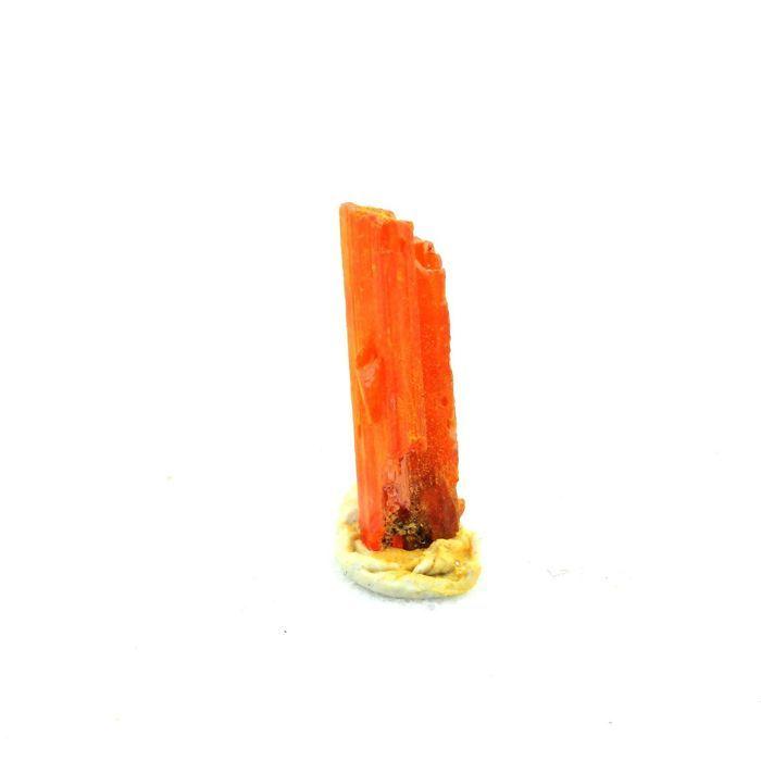 Pierres et Minéraux. Crocoite. 1.17 ct. Adelaide Mine, Dundas, Tasmania, Australie.