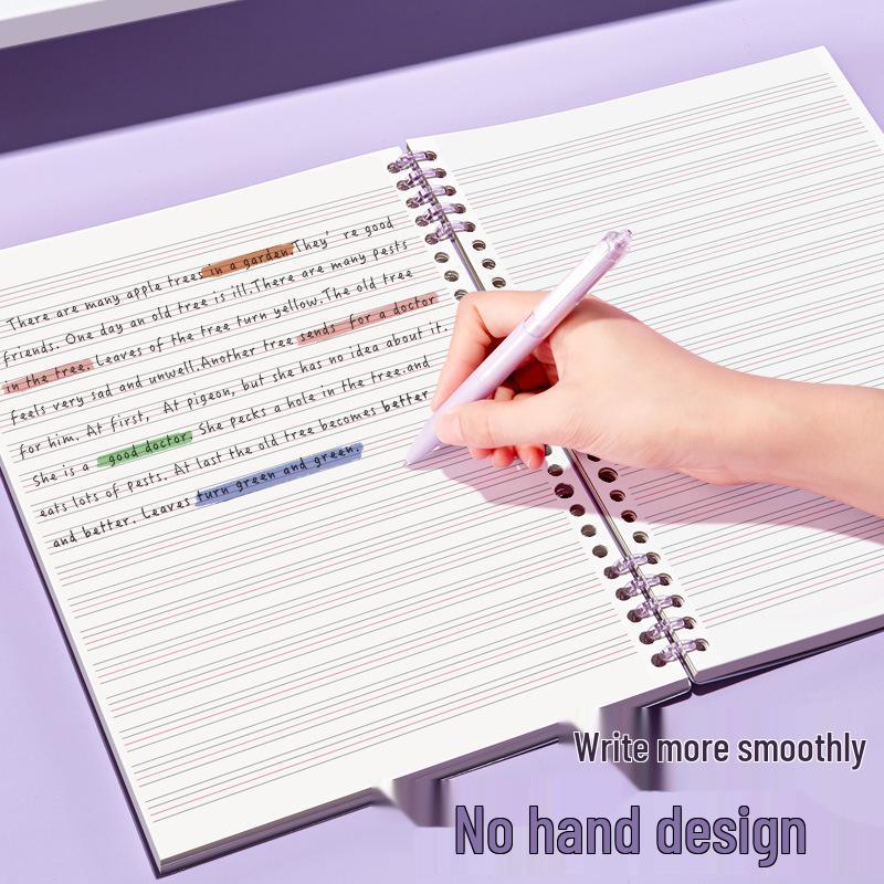 B5 Thick Loose-Leaf English Notebook for Elementary School - High-Value, Handwritten Practice Book