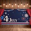 Polyester Material 4. Juli Banner Leichtes Viertes Juli Banner Feuerwerk Design Dekorative Wimpelkette für Feiertagszusammenkunft
