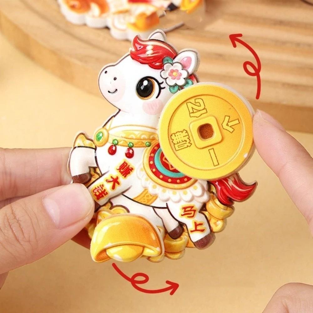 Cartoon Neujahr Magnetsticker Traditioneller Glücks-Magnetsticker Jahr des Pferdes