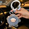 Portachiavi Peluche Pecora Cartone Animato Con Morbido Materiale di Lana Per Regalo E Decorazione Borsa