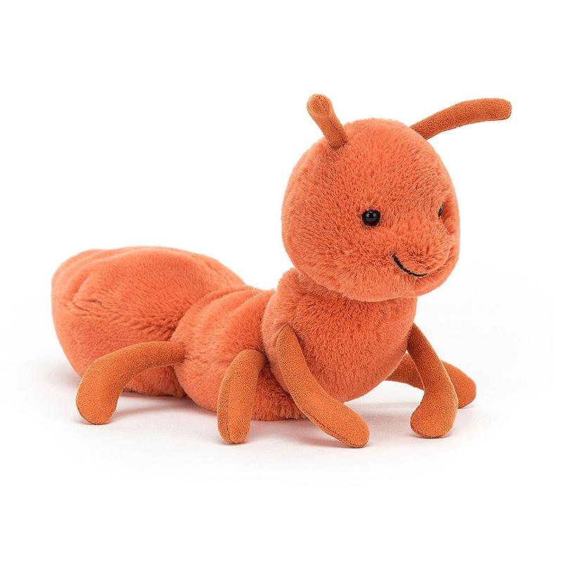 JELLYCAT Insect Series Wriggidig Ant Ginger Cute Doll Plush Doll 12cm Tall