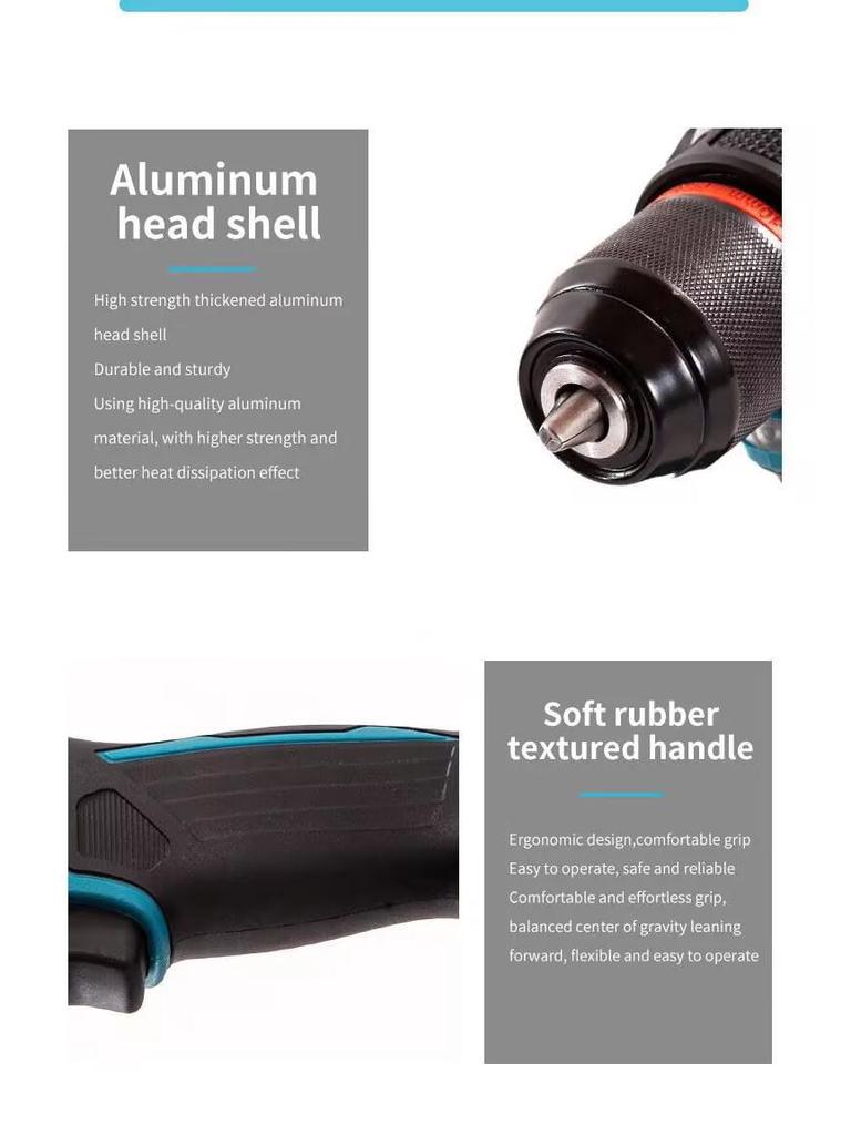 Multifunctional Brushless Hand Drill: High-Power Impact & Portable Screwdriver
