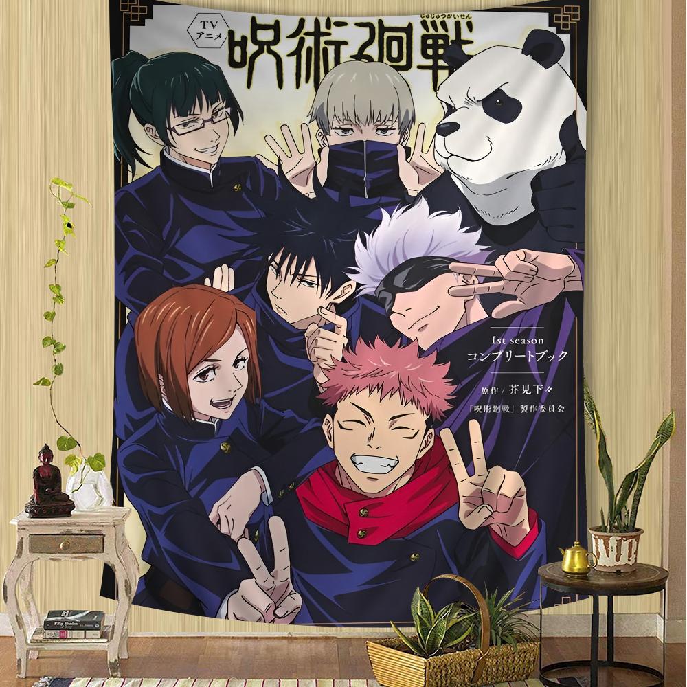 Jujutsu Kaisen Weekly Shonen Jump Tapestry  Anime Wall Hanging with Itadori Ideal for Otaku Bedroom Decor  Manga Room Accents
