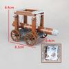 MOC 1PCS Ancient Wars Roman Soldier Broken Gate Wooden Cart Vehicle Building Blocks Kit Castle Attack Car Brick Idea Toys Gift
