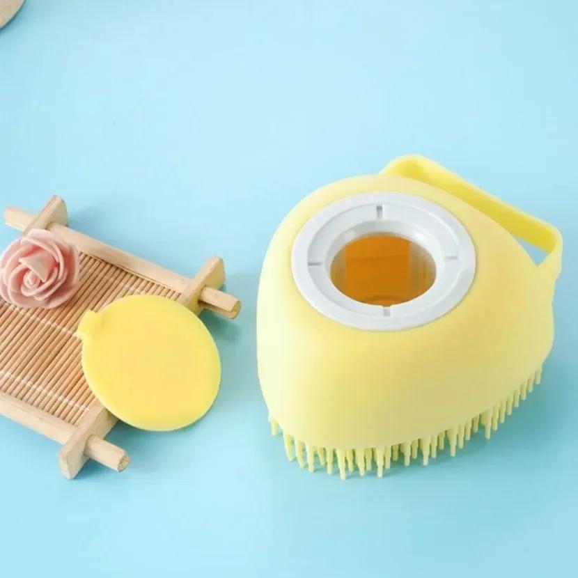 Cleaning Mud Dirt Remover Massage Back Scrub Showers Bubble Non-toxic Brushes Bath Brush with Hook Soft Silicone Foot Brush