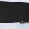 Wall Mounted Cabinet with Door Black Oak and White 50 X 31 X 100 Cm