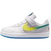 Court Borough Comfortable Fit Low-Top Sneakers Kids Sneakers White Yellow Green IR3998-100