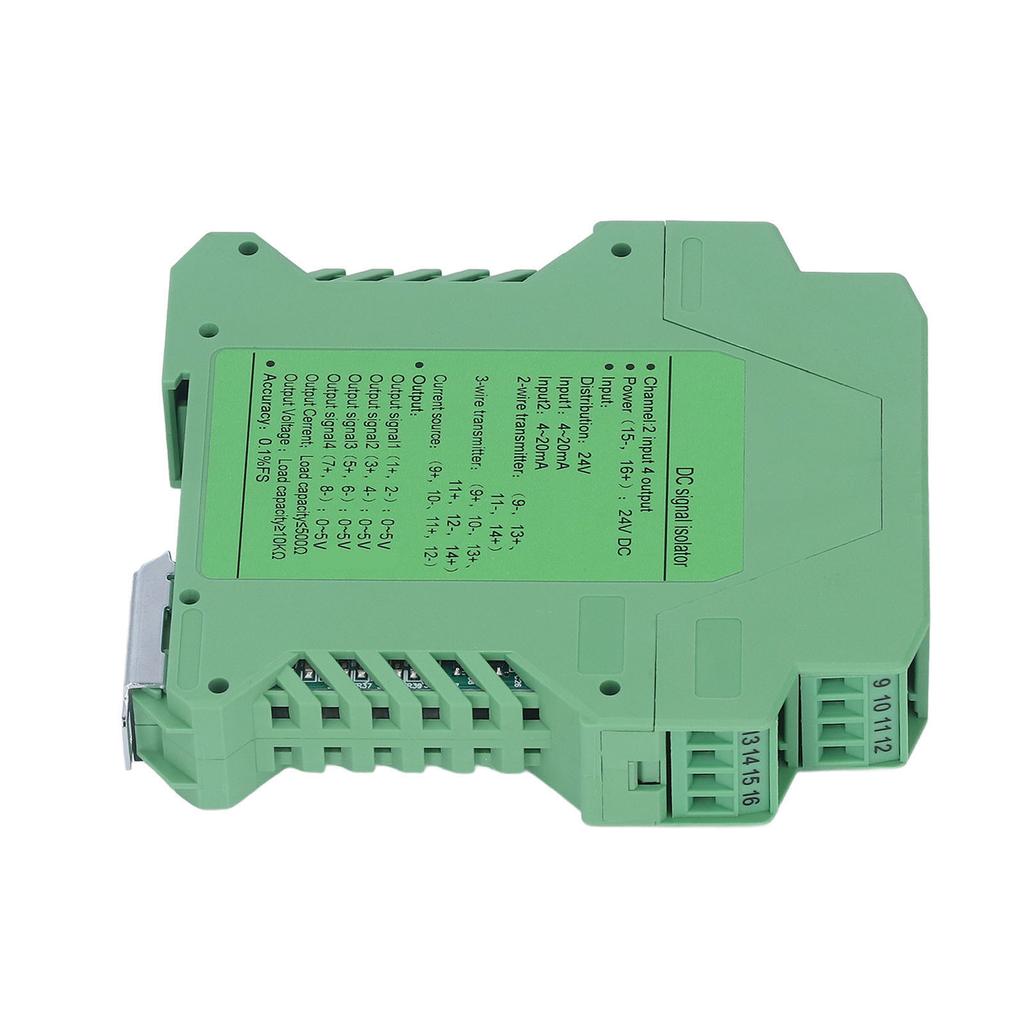 24V DC Signalisolator 2 Eingänge 4 Ausgänge Gleichstromsignalaufbereiter Messumformer SPS-Erkennung 05V