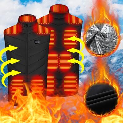 Chaleco Calefactor Dual de 11 Hombros Recientemente Actualizado Chaleco Eléctrico Calefactor Inteligente de Temperatura Constante
